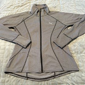 Puma Track Jacket, Black, Subtle Pattern, Activewear, Running, Size M